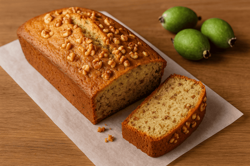 Imagem da receita Bolo de Feijoa com Nozes preparada com Feijoa