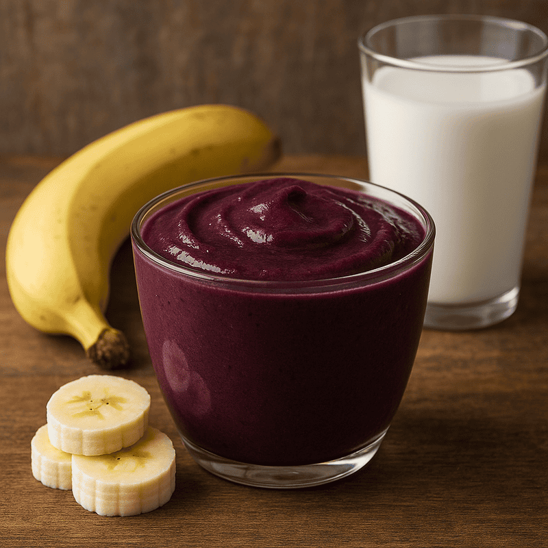 Imagem da receita Smoothie de Açaí e Banana preparada com Banana